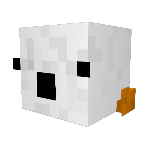 TipsySpy Minecraft avatar head, 3D render