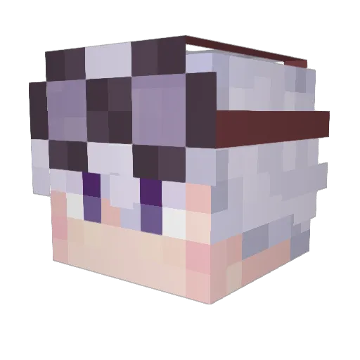 Tipsy_ Minecraft avatar head, 3D render