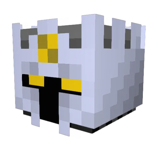 TiqTok Minecraft avatar head, 3D render
