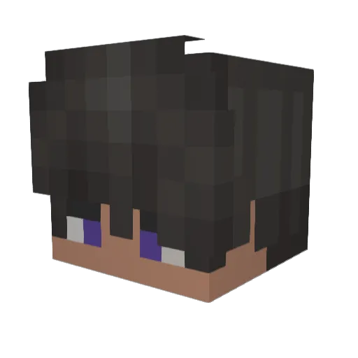 Tiqk Minecraft avatar head, 3D render