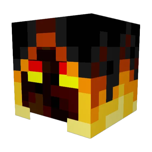 Tiraji Minecraft avatar head, 3D render