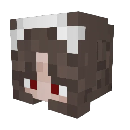 Tiramiskaya Minecraft avatar head, 3D render