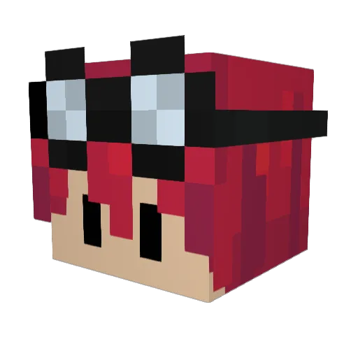 Tiramisuu3380 Minecraft avatar head, 3D render