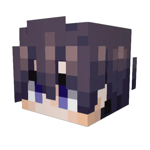 TirayLory Minecraft avatar head, 3D render