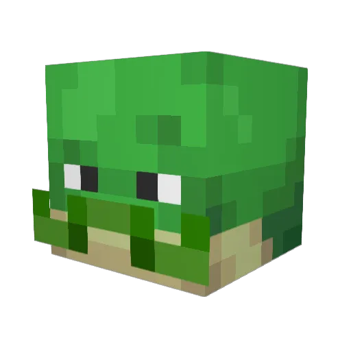 Tirdul Minecraft avatar head, 3D render