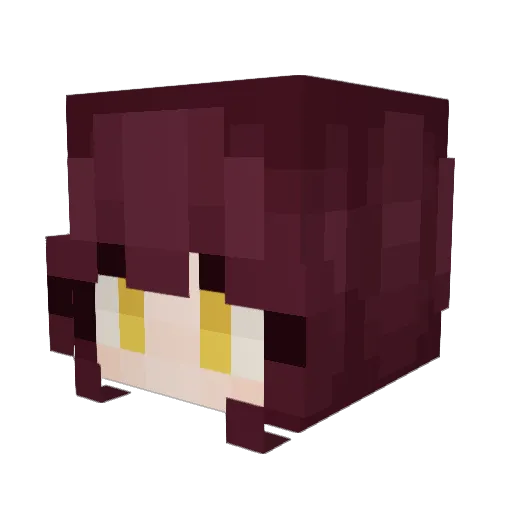 TiredRose Minecraft avatar head, 3D render