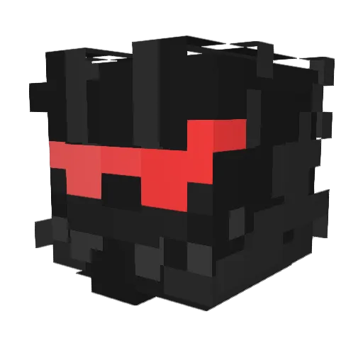 Tiredguy Minecraft avatar head, 3D render
