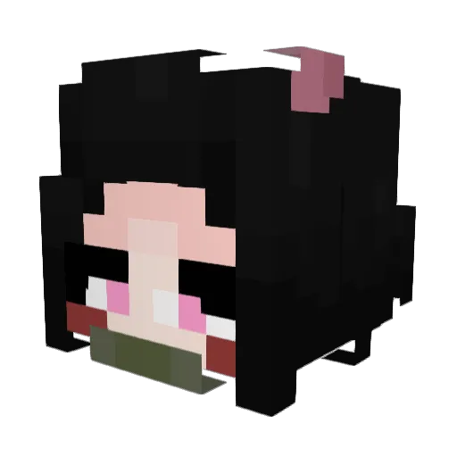 Tireeeee Minecraft avatar head, 3D render