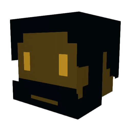 Tirja Minecraft avatar head, 3D render