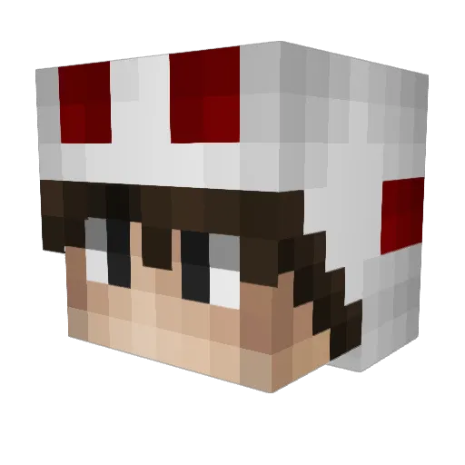 Tiro77 Minecraft avatar head, 3D render