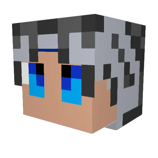 Tirocupidus Minecraft avatar head, 3D render