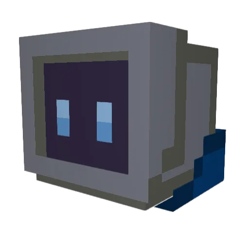 Tirokroketas_ Minecraft avatar head, 3D render