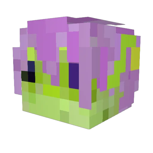 Tiropick Minecraft avatar head, 3D render