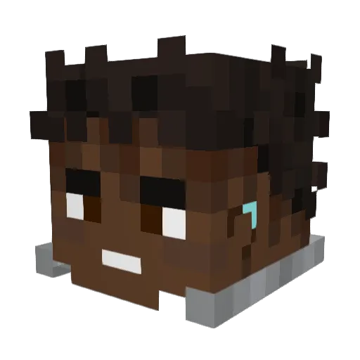 TirosFN Minecraft avatar head, 3D render