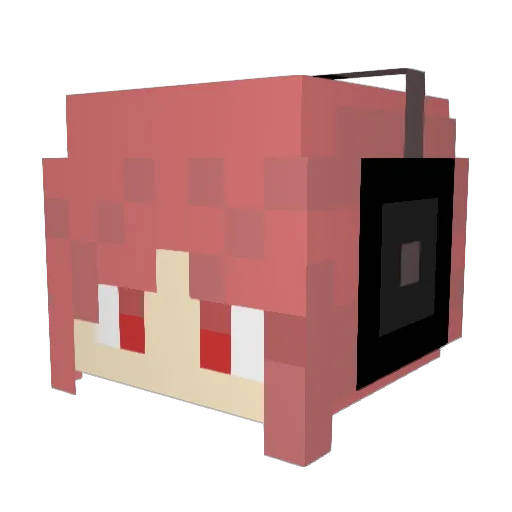 Tirpitz___ Minecraft avatar head, 3D render