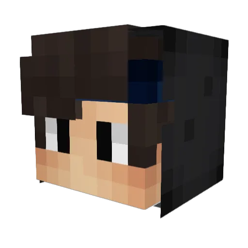 Tirrokarn Minecraft avatar head, 3D render