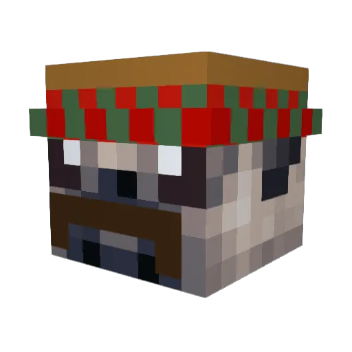 TirusTheVirus22 Minecraft avatar head, 3D render