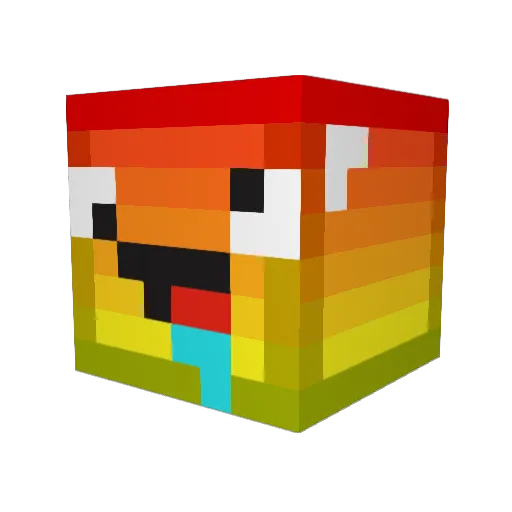 TisMaZeBi Minecraft avatar head, 3D render