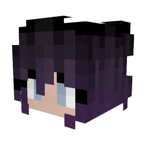 TisMorii Minecraft avatar head, 3D render