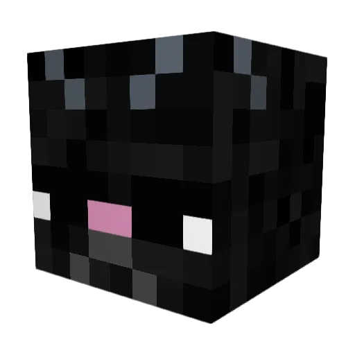 Tishira Minecraft avatar head, 3D render