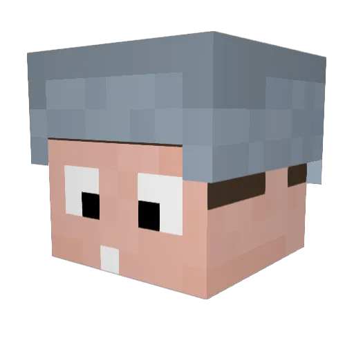 Tisi_CZ Minecraft avatar head, 3D render