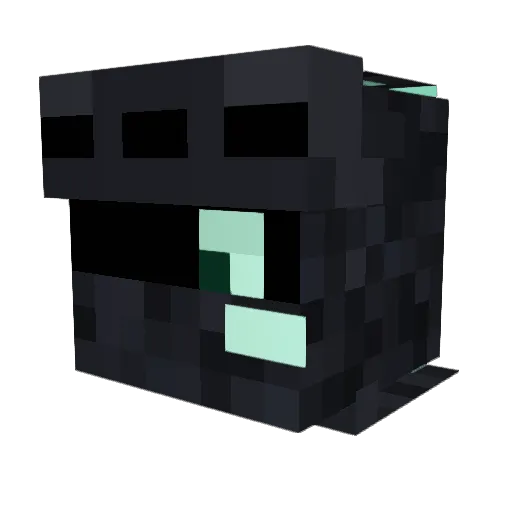 Tissint Minecraft avatar head, 3D render