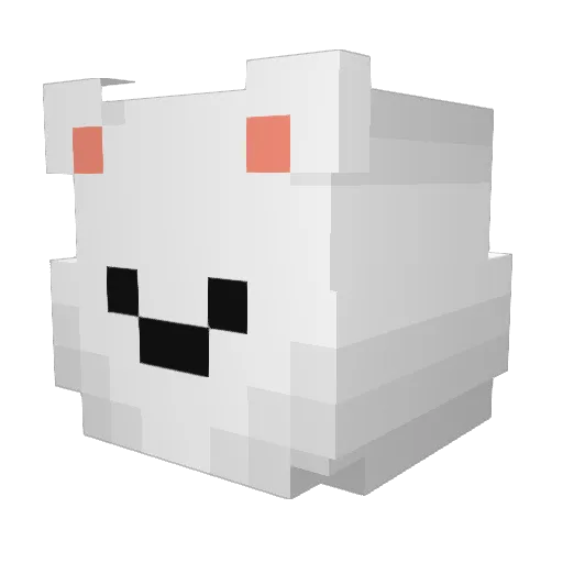 Tissles Minecraft avatar head, 3D render