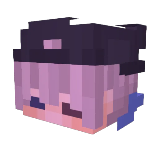 Tissou_ Minecraft avatar head, 3D render