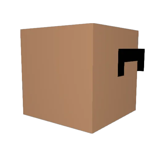 Tissoumax Minecraft avatar head, 3D render