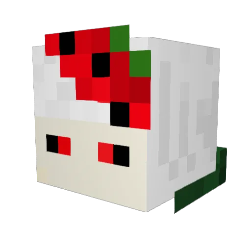 TissueBox Minecraft avatar head, 3D render