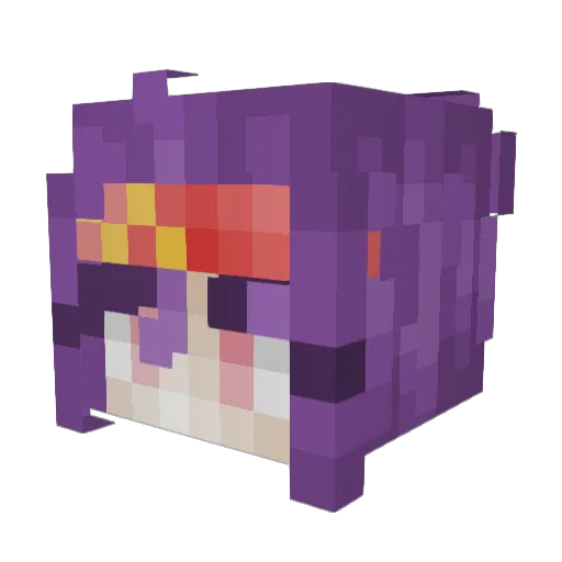TissueBoxxx Minecraft avatar head, 3D render
