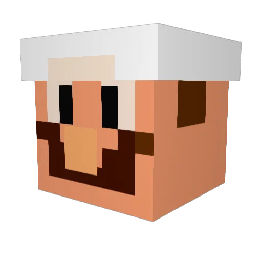 TistelN Minecraft avatar head, 3D render