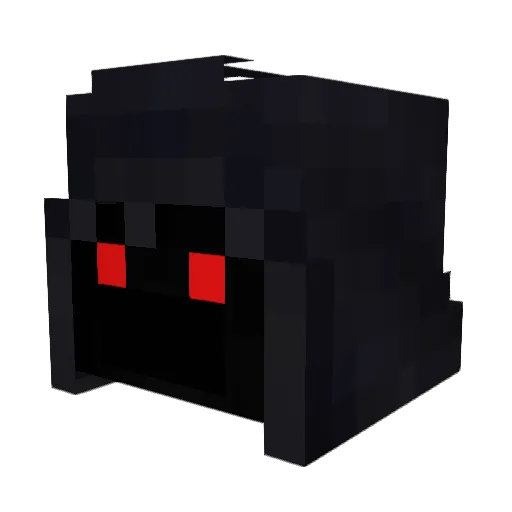 TisticDemon Minecraft avatar head, 3D render