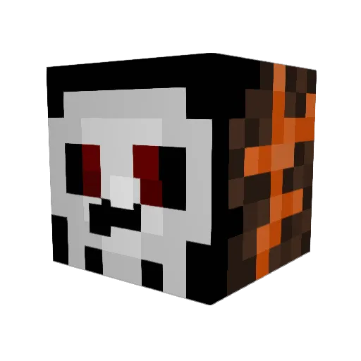 TitBuster69 Minecraft avatar head, 3D render