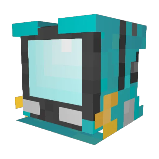 Titadakki Minecraft avatar head, 3D render