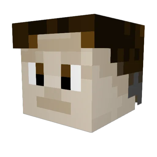 Titan1143 Minecraft avatar head, 3D render