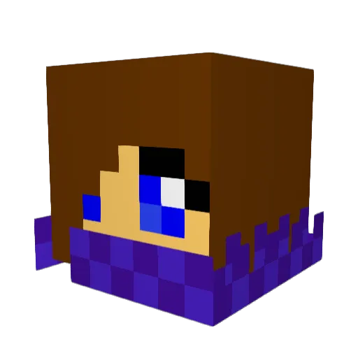 TitanArum Minecraft avatar head, 3D render