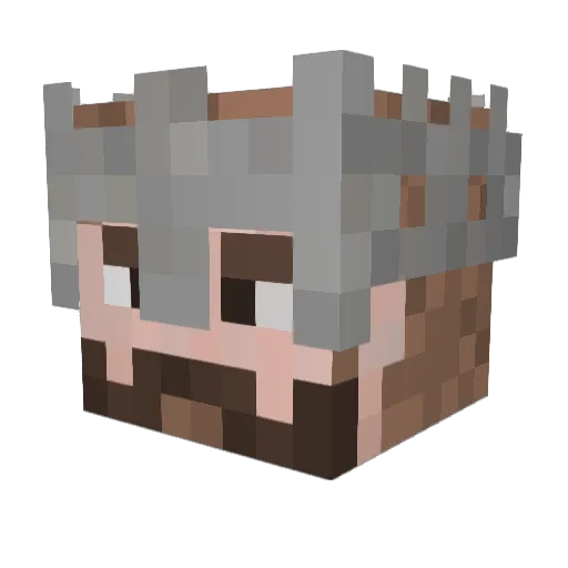 TitanDestroyer09 Minecraft avatar head, 3D render