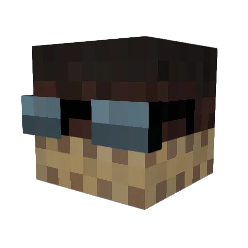 TitanHammer Minecraft avatar head, 3D render
