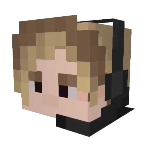 TitanJuju Minecraft avatar head, 3D render