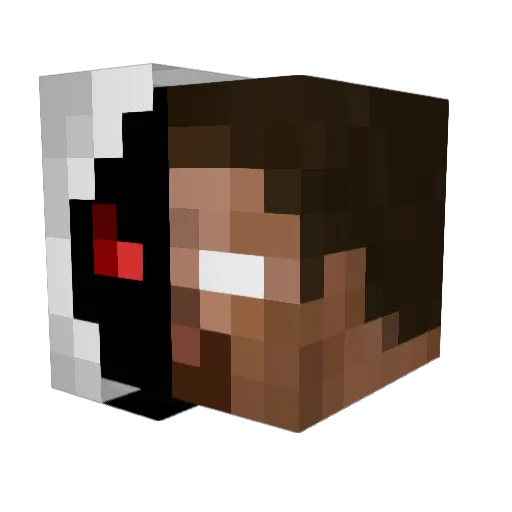 TitanK7 Minecraft avatar head, 3D render