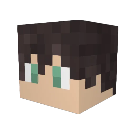 TitanKiller08 Minecraft avatar head, 3D render