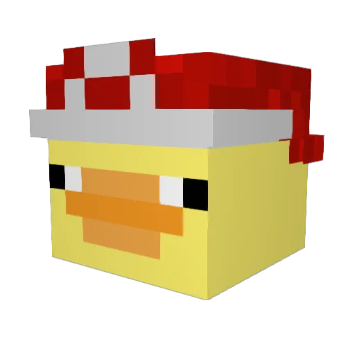 TitanLilyAngelic Minecraft avatar head, 3D render