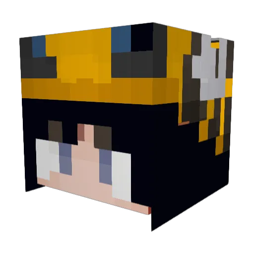TitanSlayerCrin Minecraft avatar head, 3D render