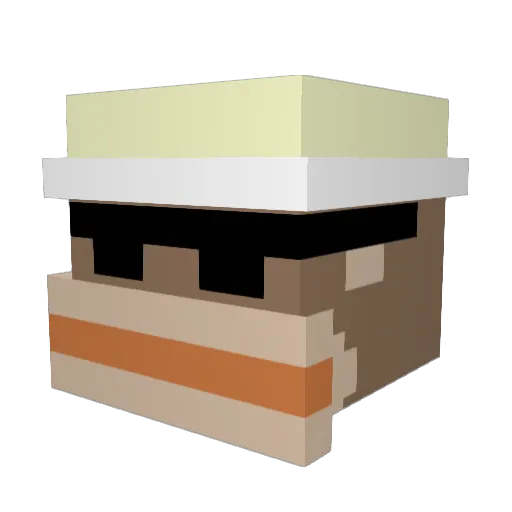 Minecraft-Avatar von TitanTaco200: Kopf als 3D-Render
