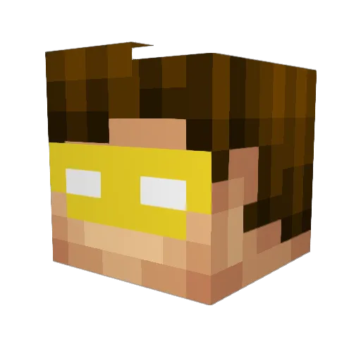TitanTill Minecraft avatar head, 3D render