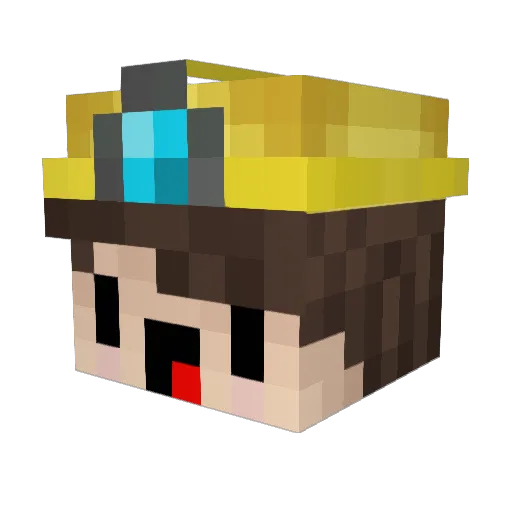 Titan_MM Minecraft avatar head, 3D render