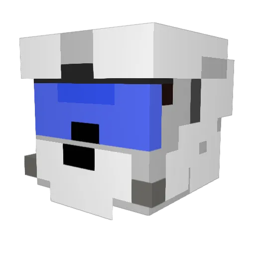 Titancraftz Minecraft avatar head, 3D render