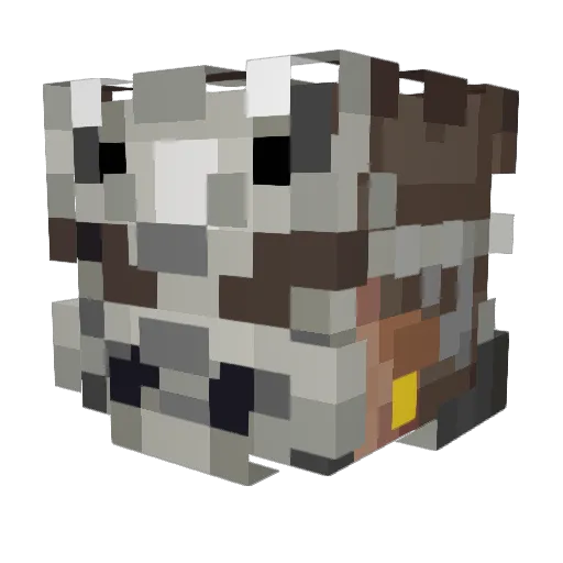 Titani_um Minecraft avatar head, 3D render
