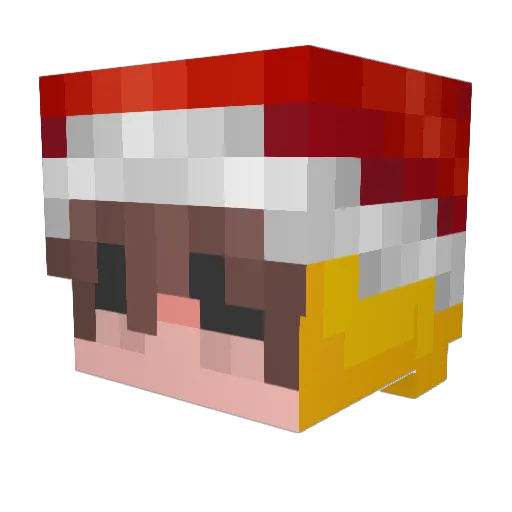 Titania213 Minecraft avatar head, 3D render